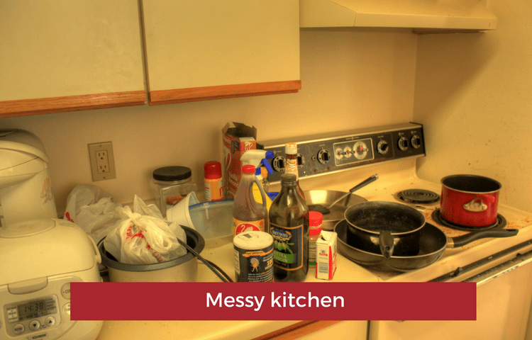 image of messy kitchen